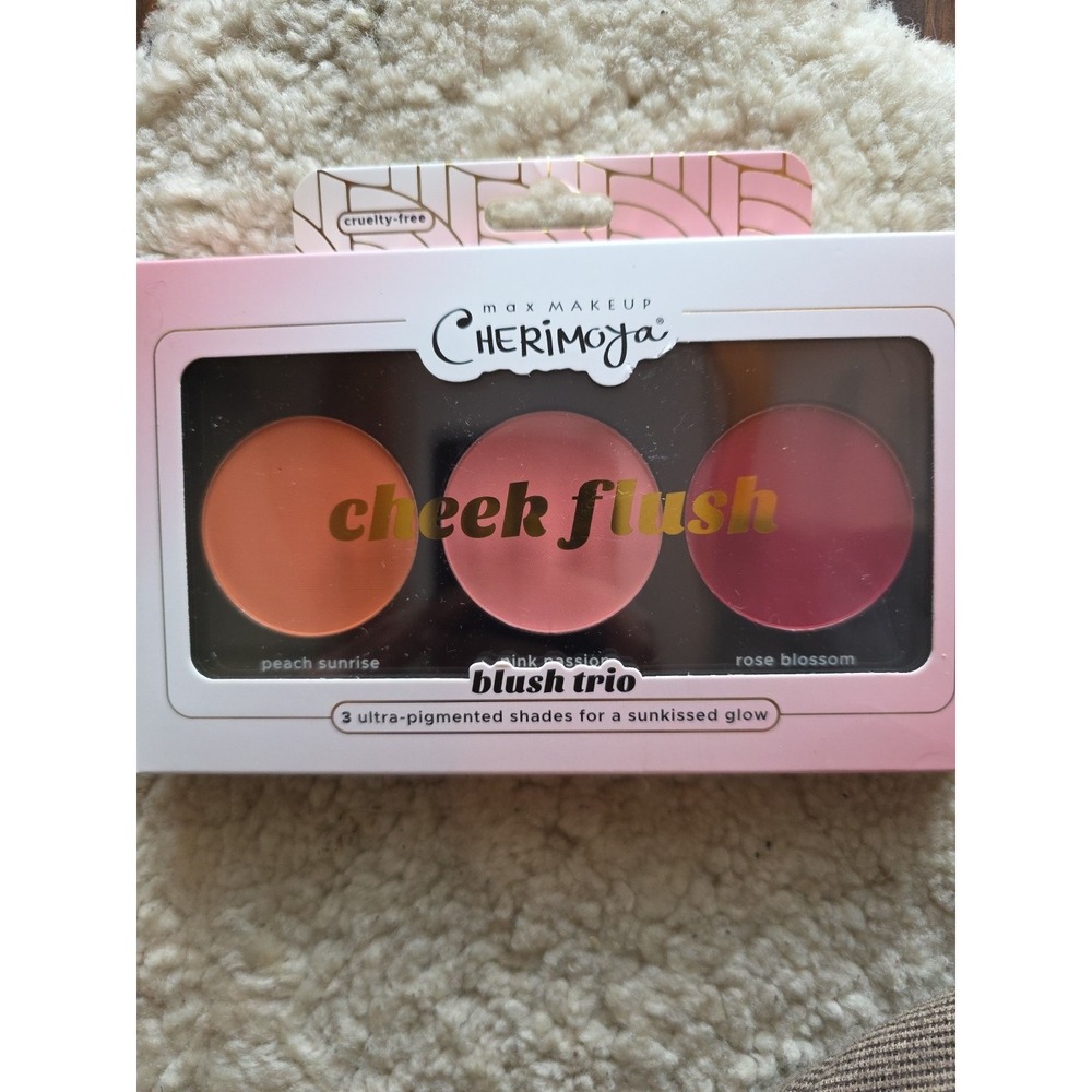 Cherimoya By Creme Shop 3 Ct Cheek Flush Blush Trio WN